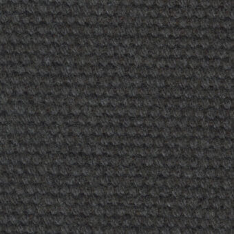 Dark gray knit fabric texture displaying a dense, uniform loop pattern with a slightly fuzzy surface and regular grid structure.